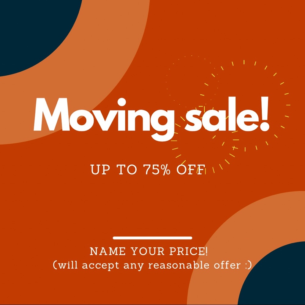 Moving sale!! 🚗💨